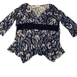 3xl  22W 24W blue paisley classic fit